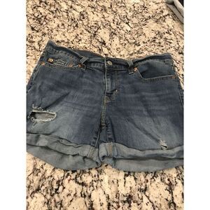 Levi Strauss Signature Modern Skinny Cuffed Shorts Size 29‎ Women's Stretch